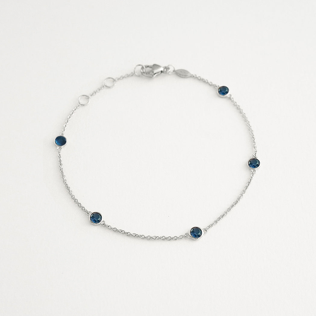 Bracelet Five Or & Pierres Précieuses