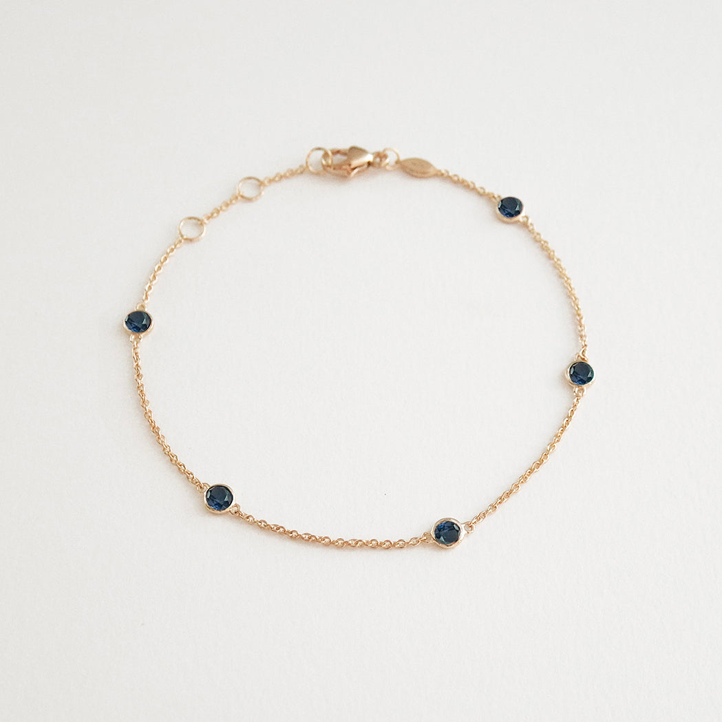Gold & Edelsteine “Five” Armband