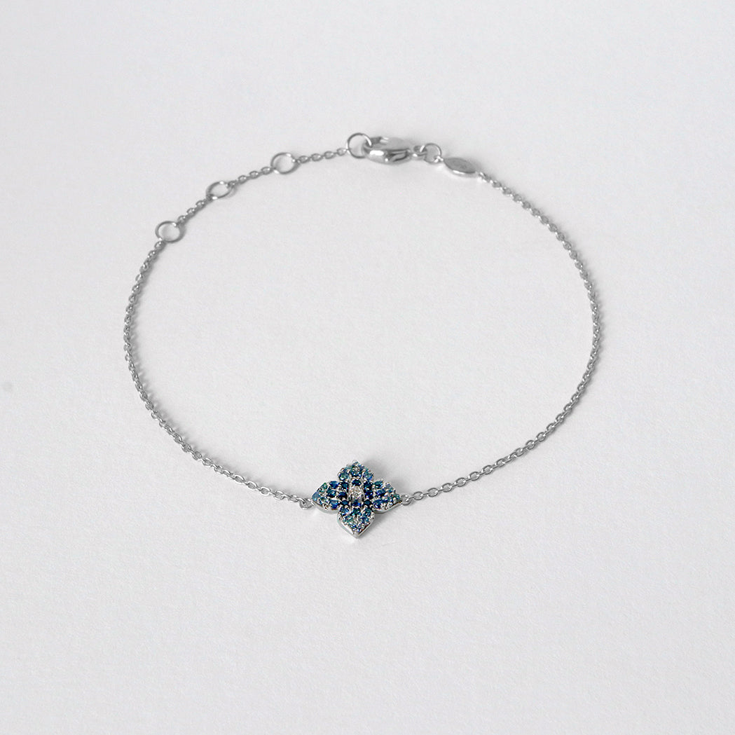 Amara Armband - Gold, Diamant & blaue Saphire