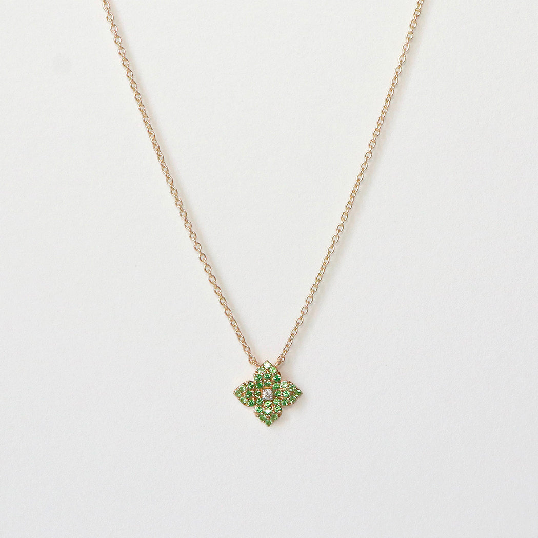 Amara Necklace - Gold, Diamond & Tsavorites