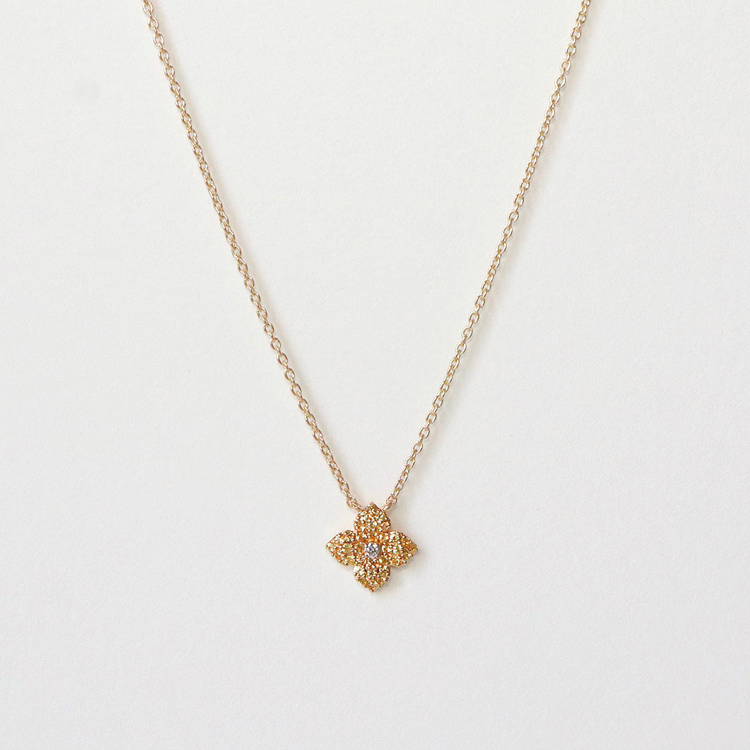 Amara Necklace - Gold, Diamond & Yellow Sapphires