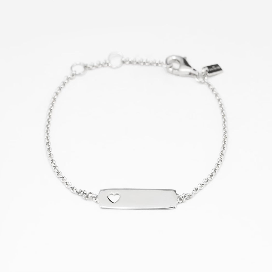 Rectangle Heart Baby Bracelet