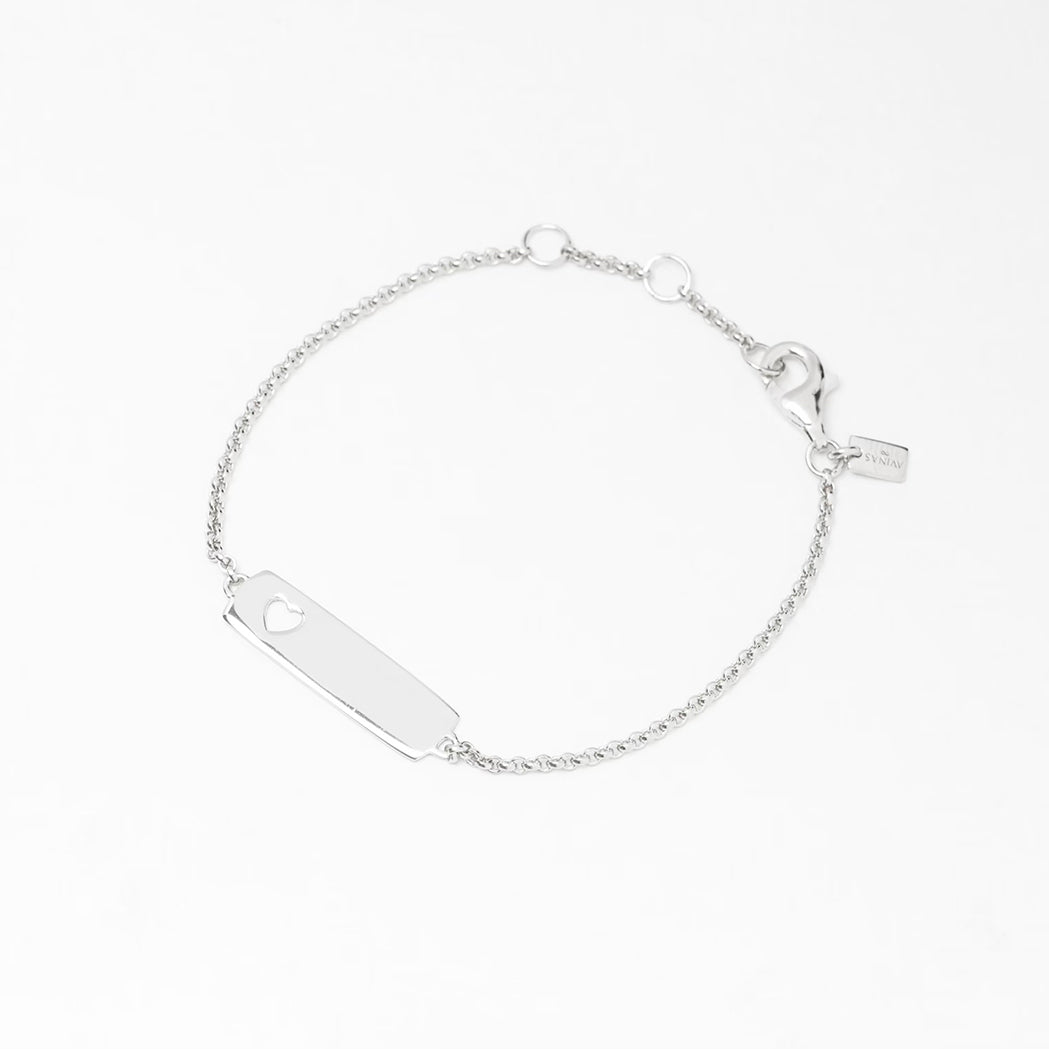 Rectangle Heart Baby Bracelet