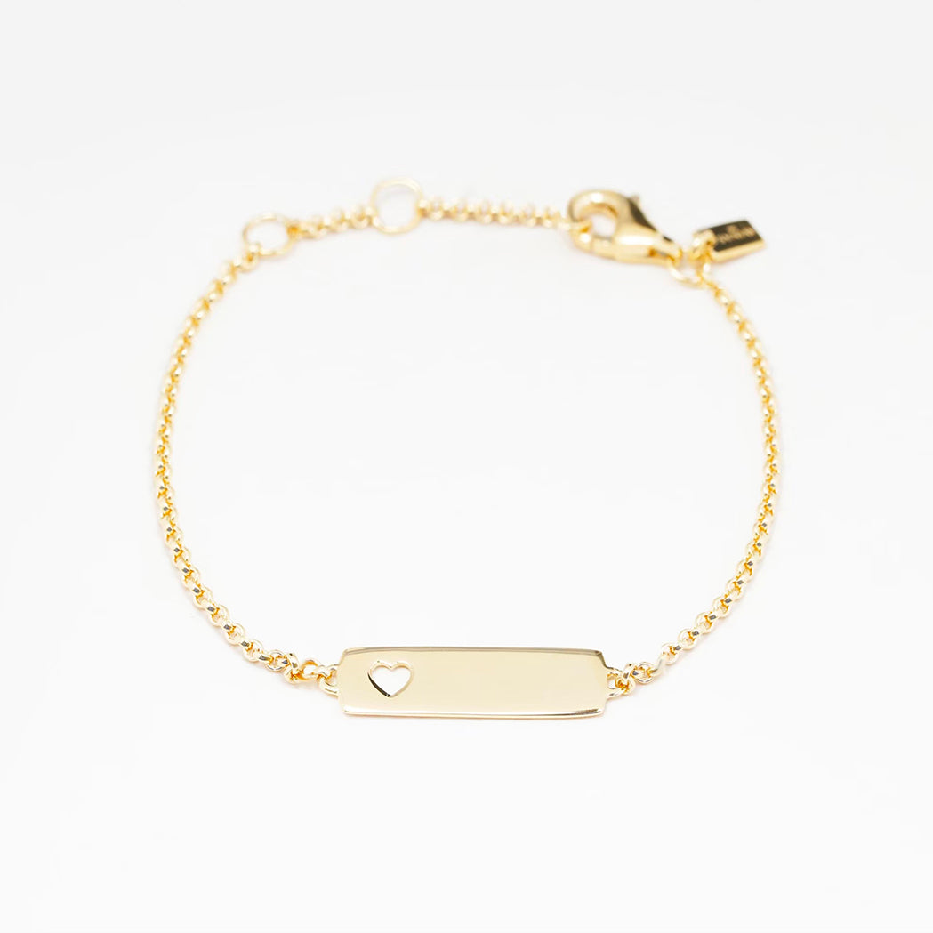 Rectangle Heart Baby Bracelet