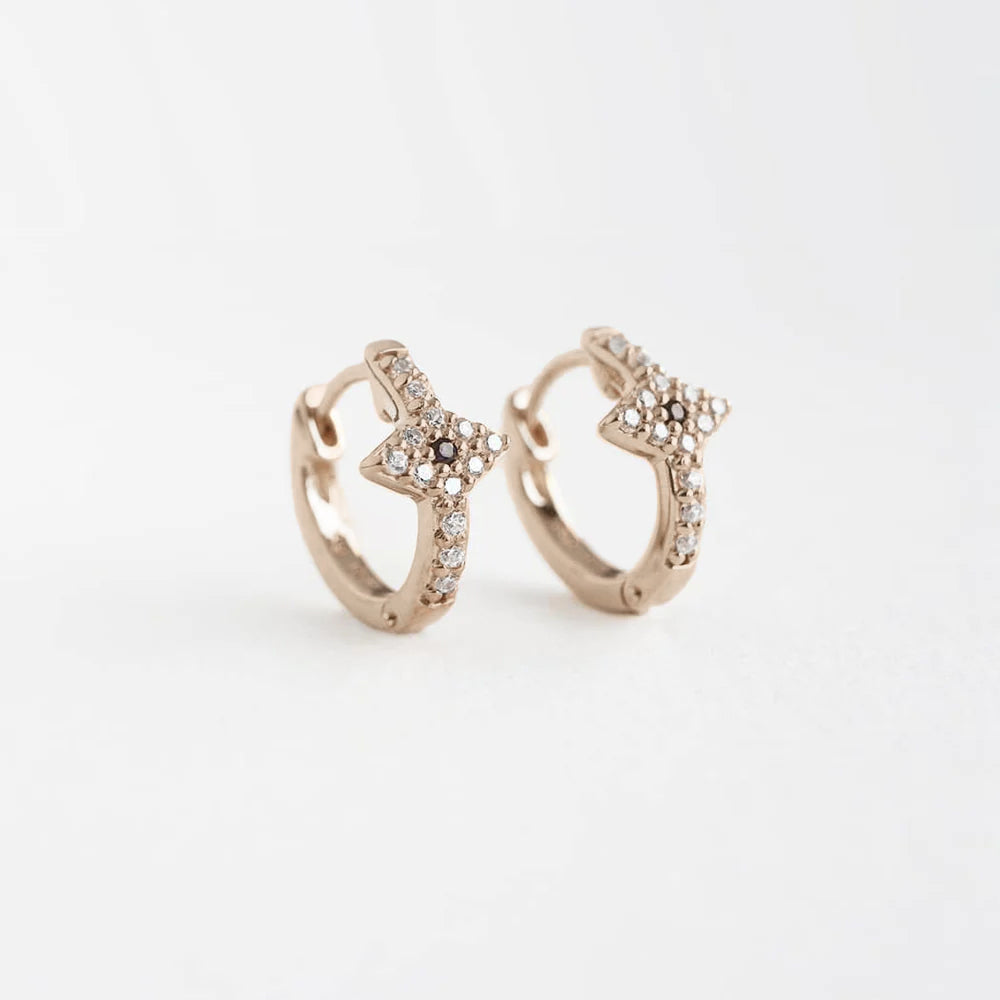 Boucles d'Oreilles Mini Créoles Eye