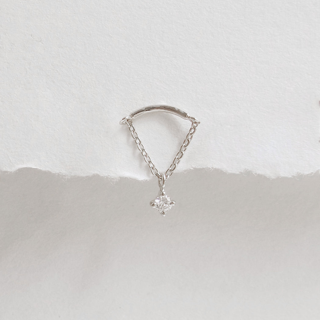 Beth Ketten-Ohrpiercing - Gold & Diamanten