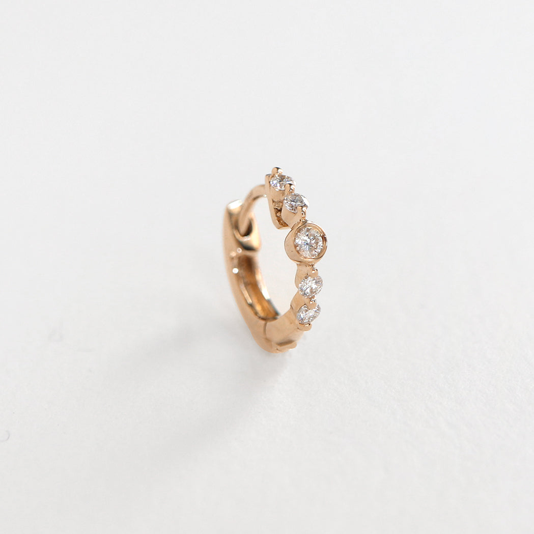 Rundschliff Hoop - Gold & Diamanten