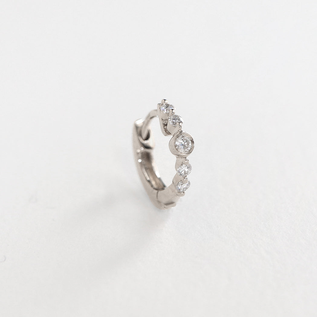 Rundschliff Hoop - Gold & Diamanten