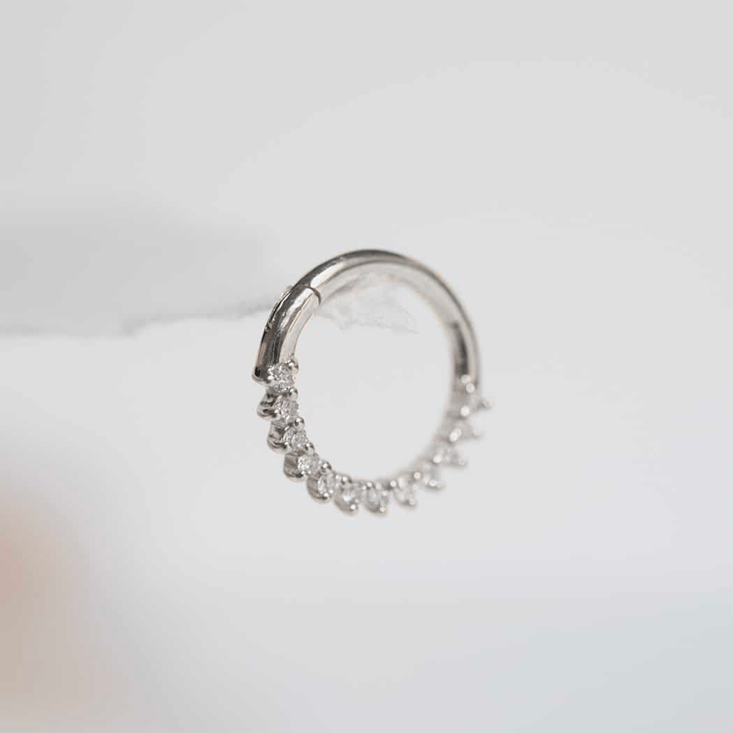 Piercing Clicker Créole Or & Diamants