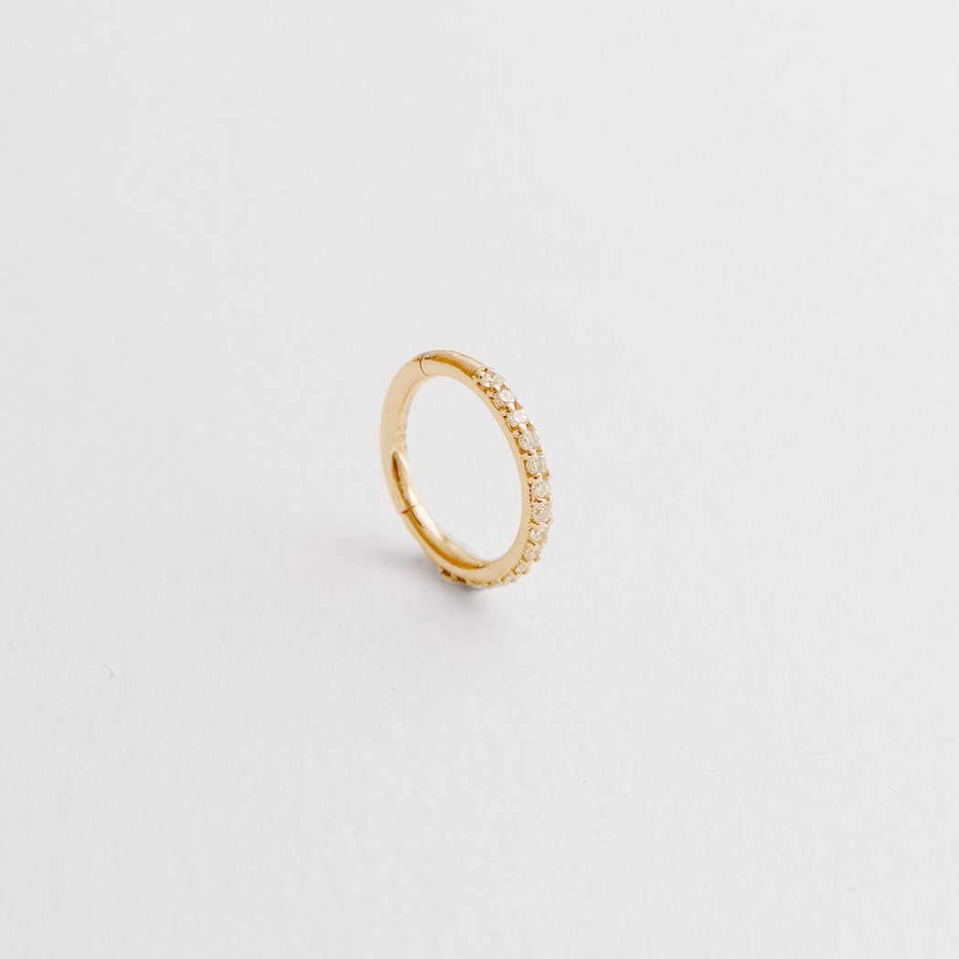 Gold & Diamond Ray Clicker Hoop