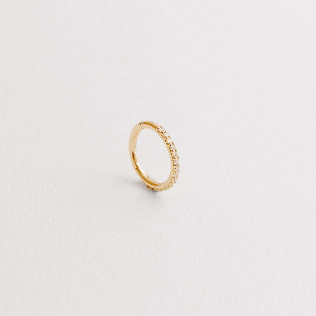 Gold & Diamond Ray Clicker Hoop