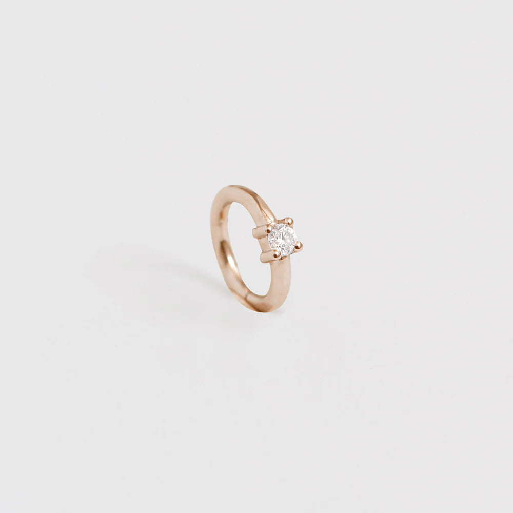 Sol Piercing Ring in Gold & Diamonds - 6, 8, 10 or 12 mm