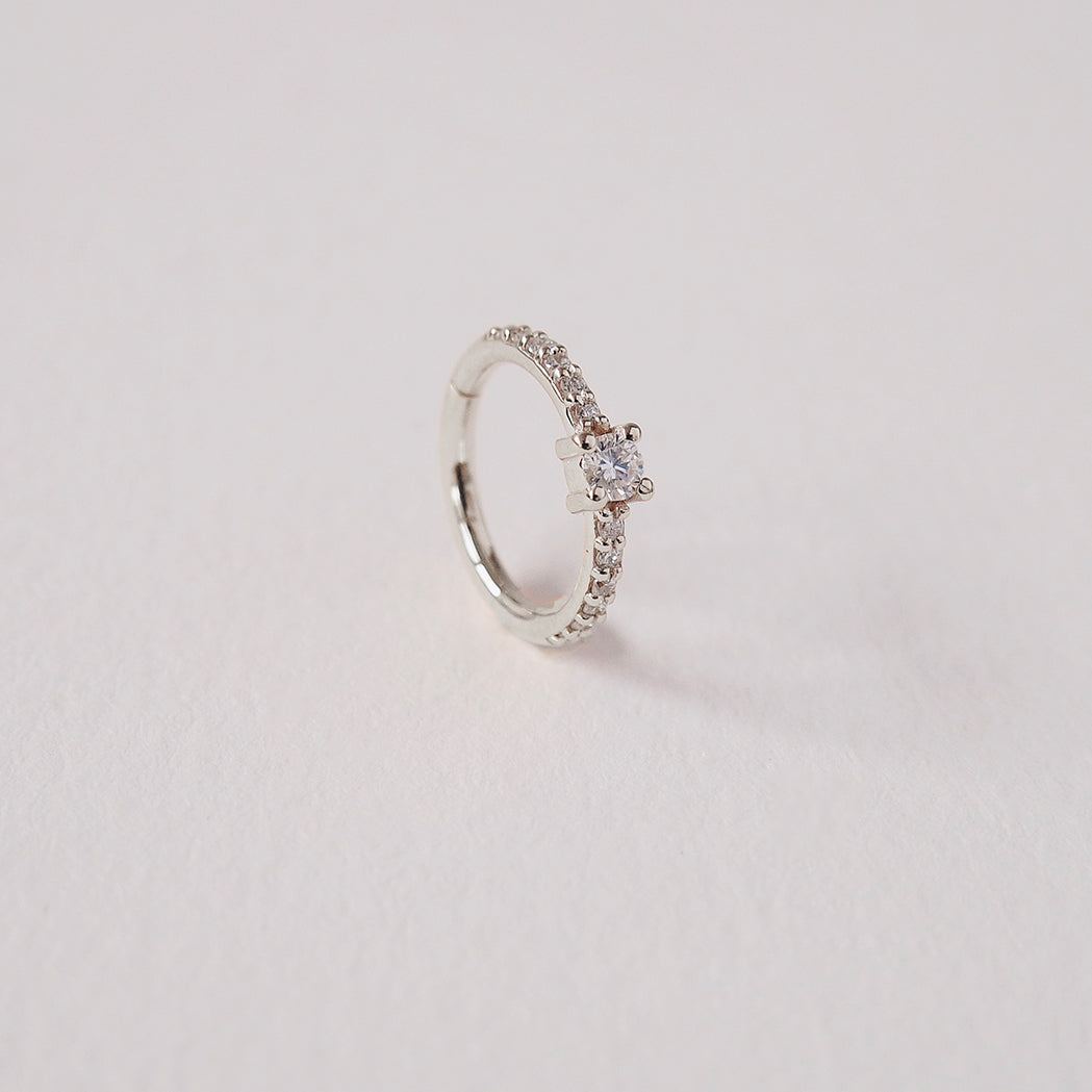 Tara Clicker Ohr-Piercing Gold & Diamanten