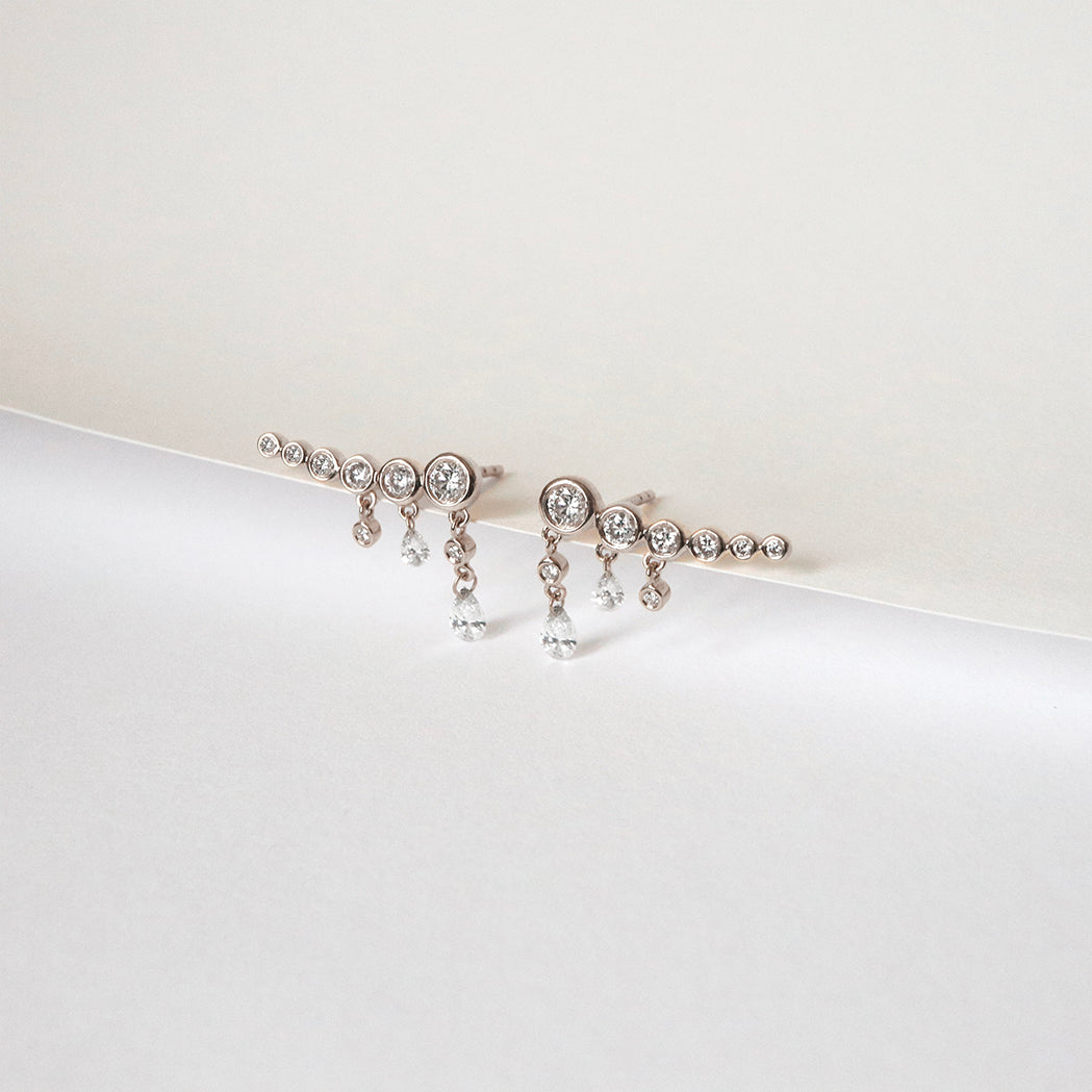 Climbing Orion Gold & Diamond Earrings