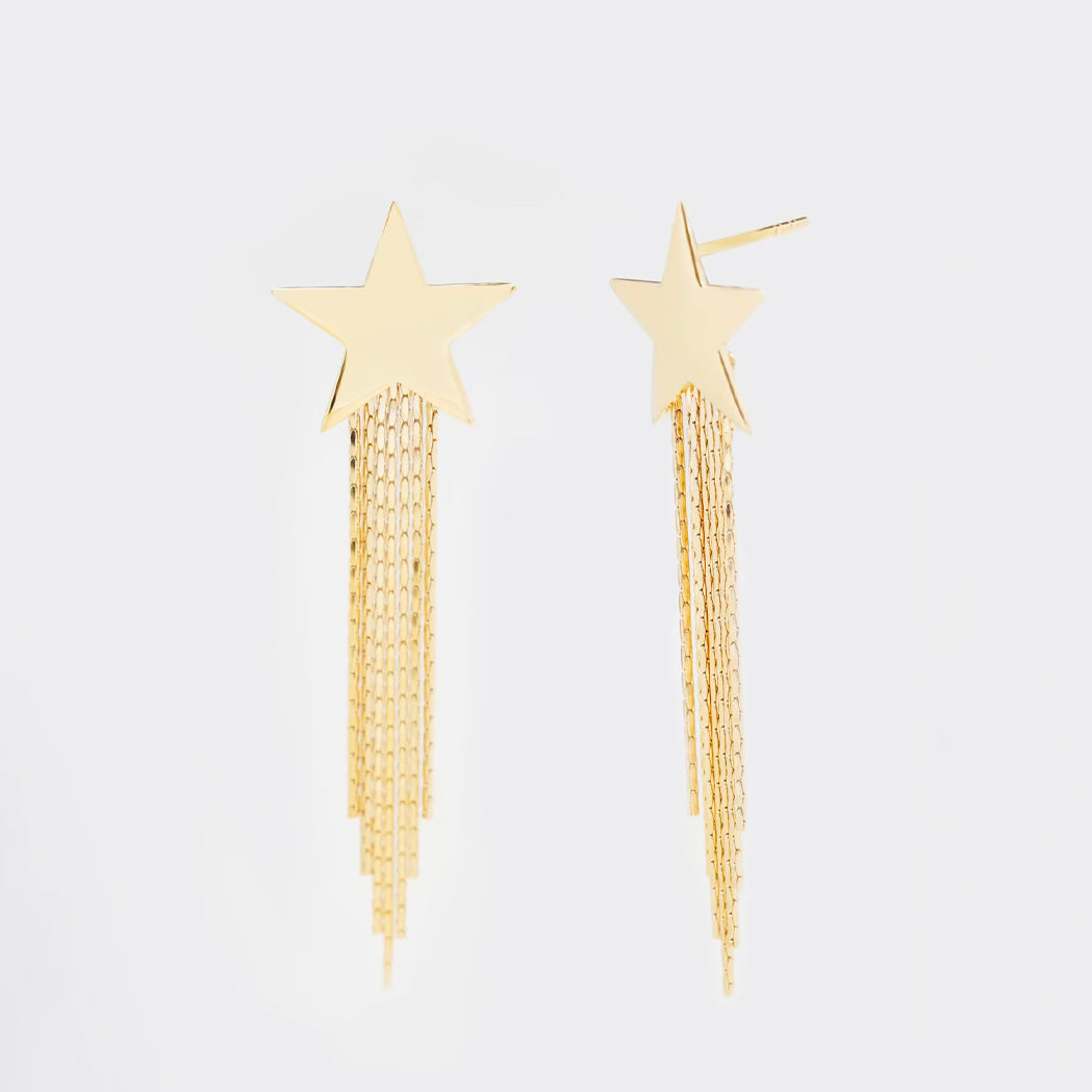 Boucles d'Oreilles Pendantes Comet