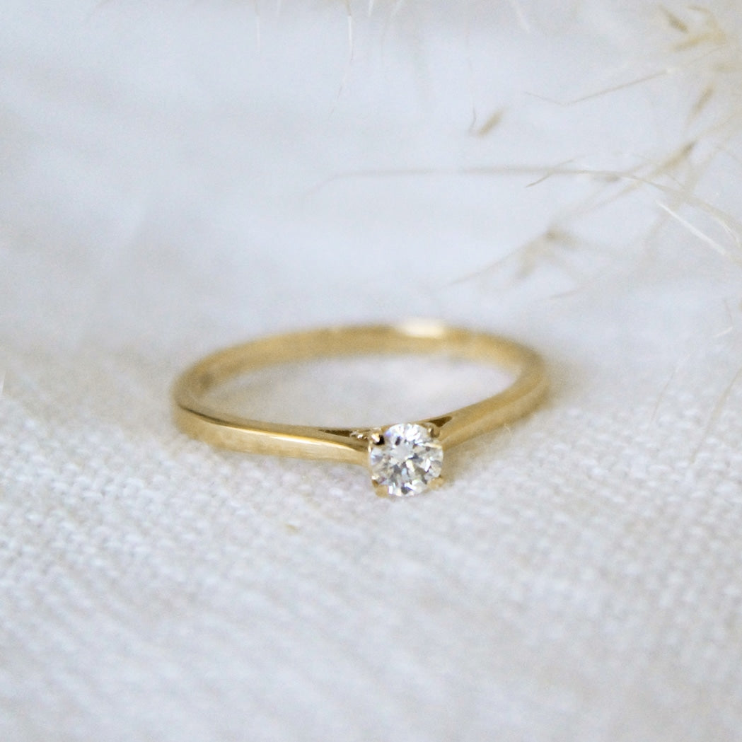 Bague Solitaire Or & Diamant