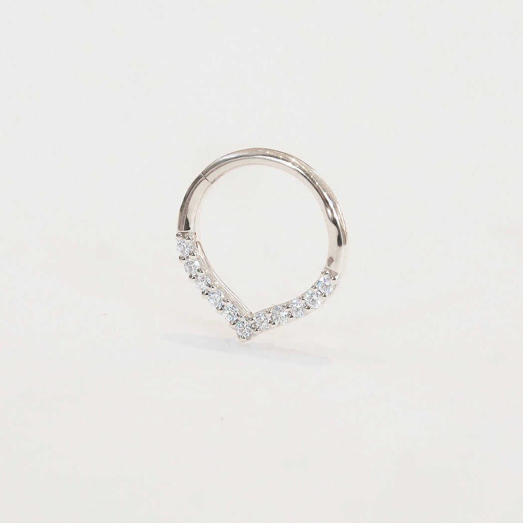 Drop Clicker Hoop - Gold & Diamonds