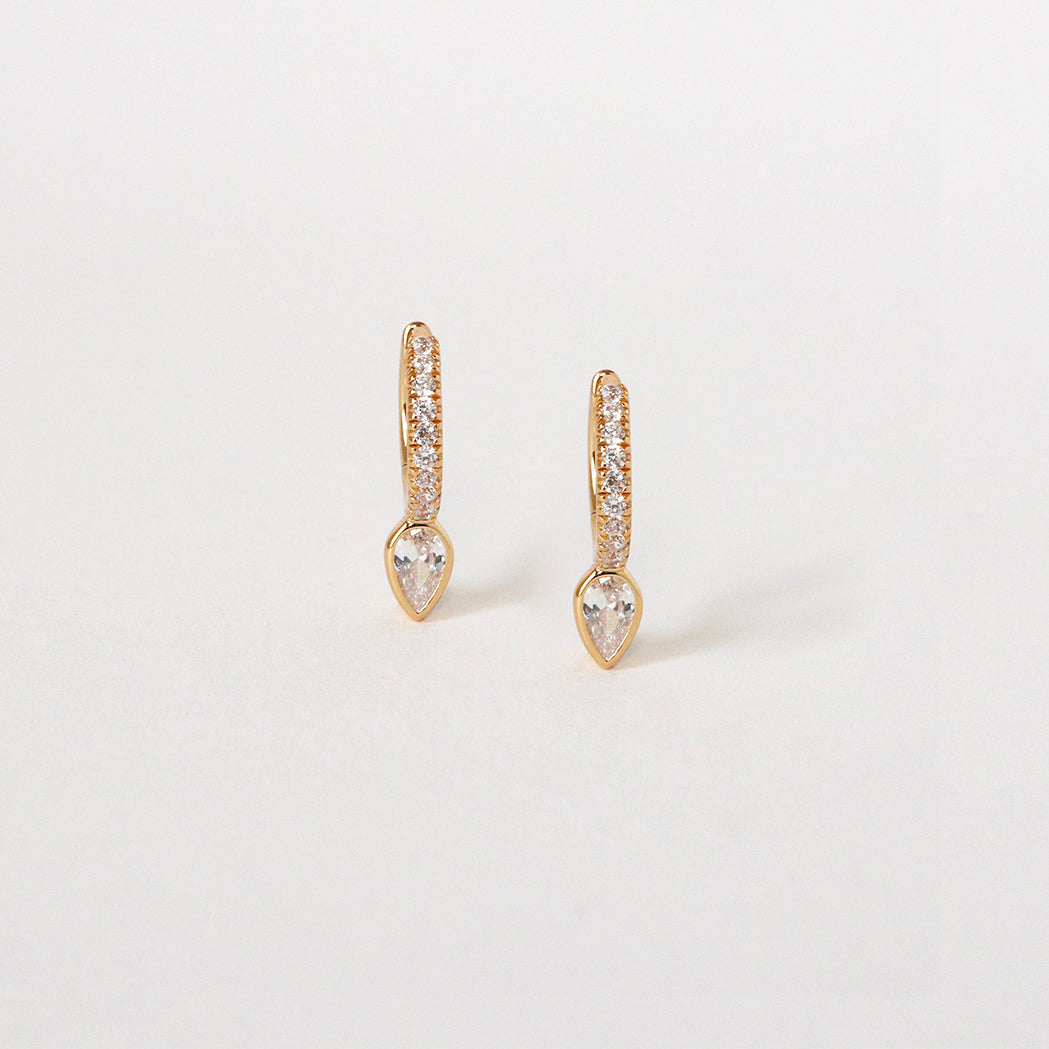 Drop Hoop Earrings