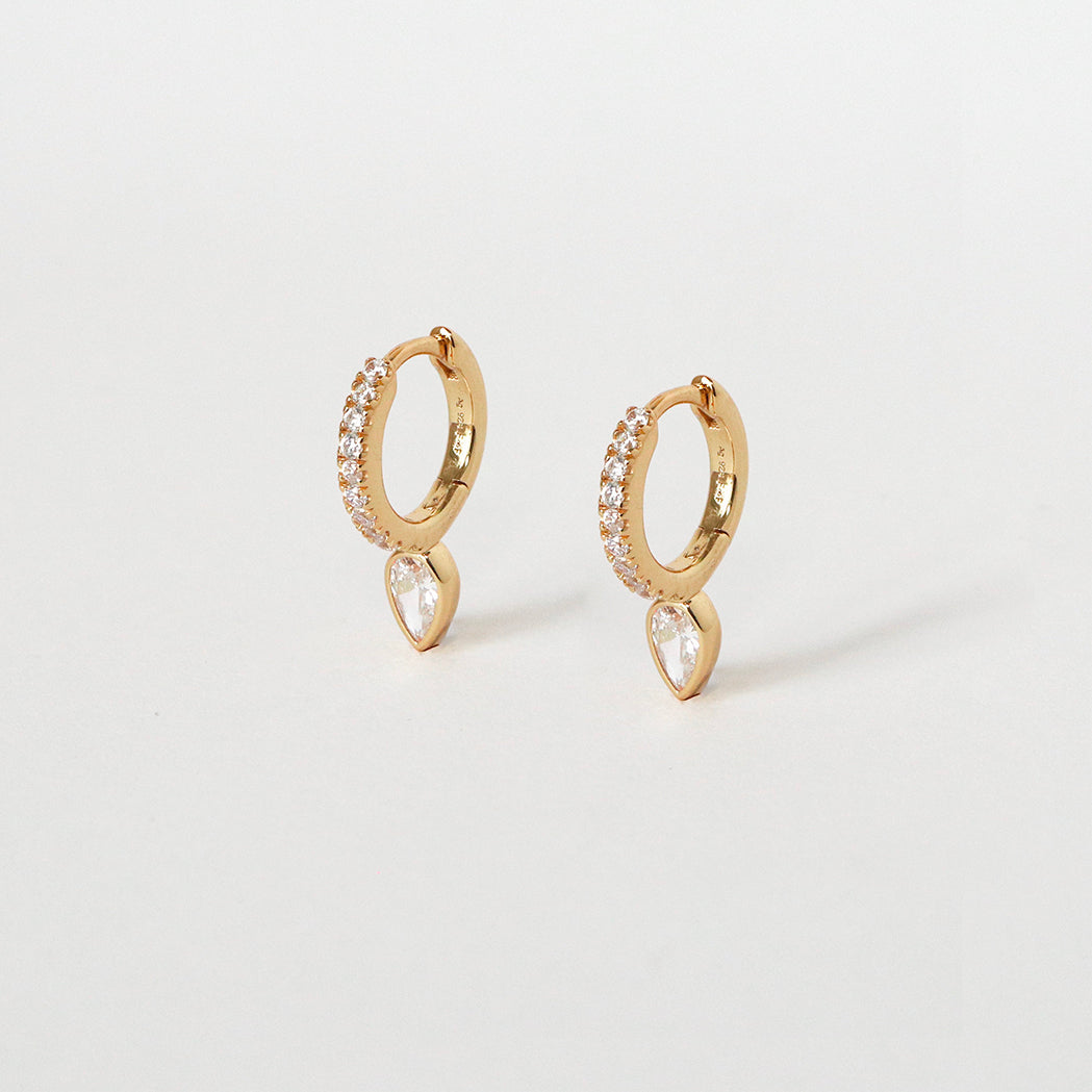 Drop Hoop Earrings