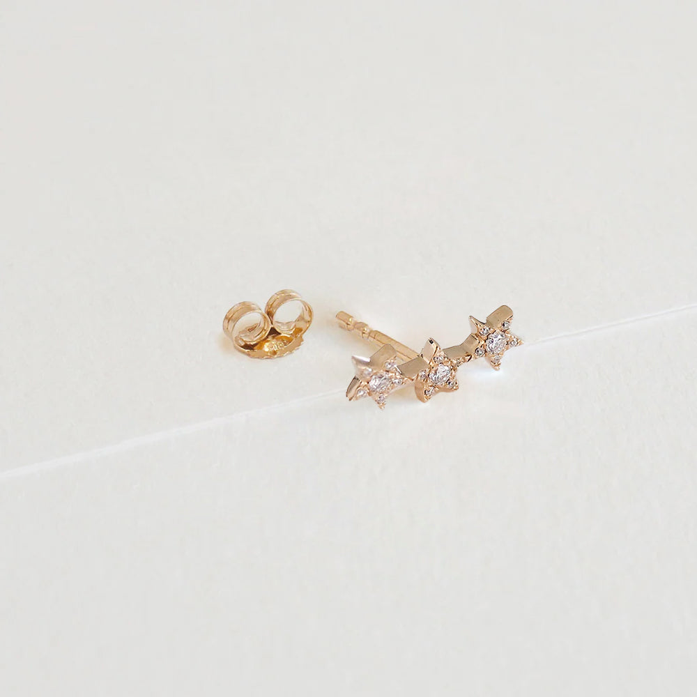 Vega Earring - Gold & Diamonds