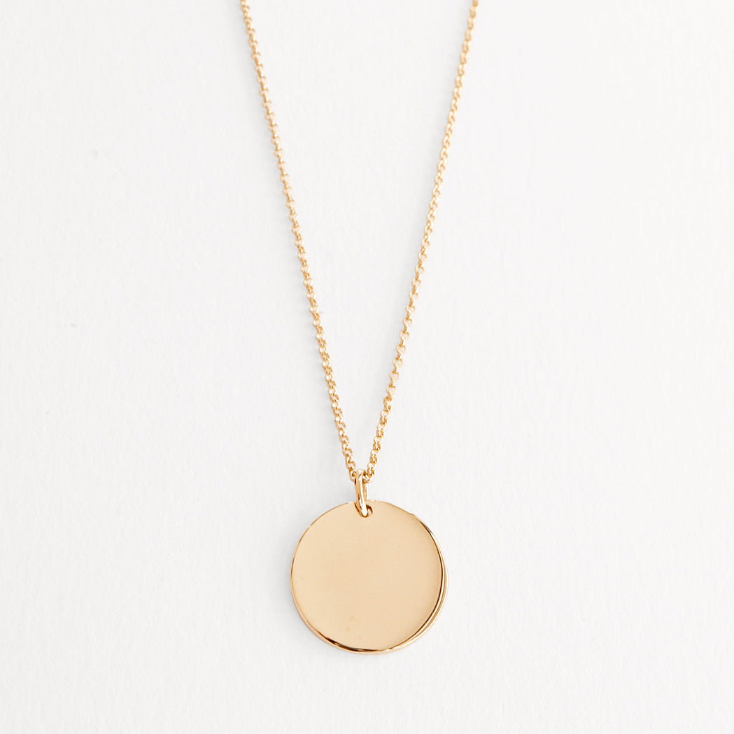 Gold Medal Necklace to Engrave
