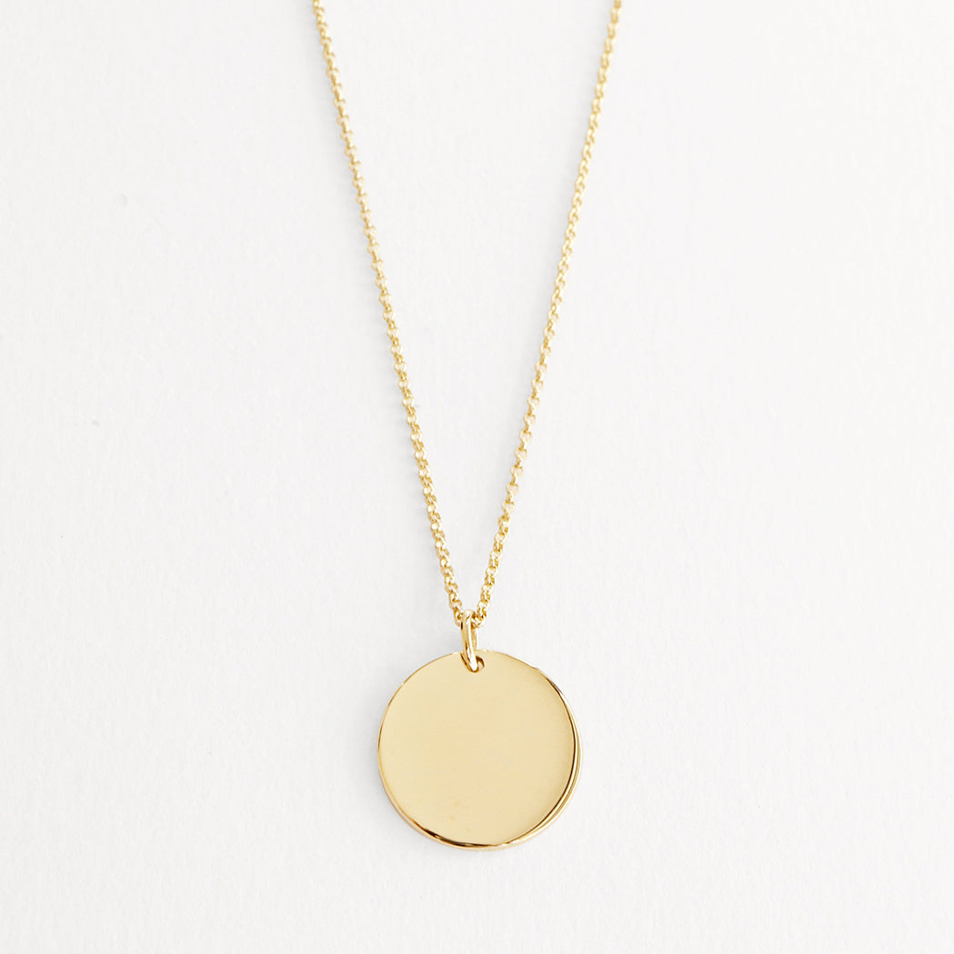 Gold Medal Necklace to Engrave