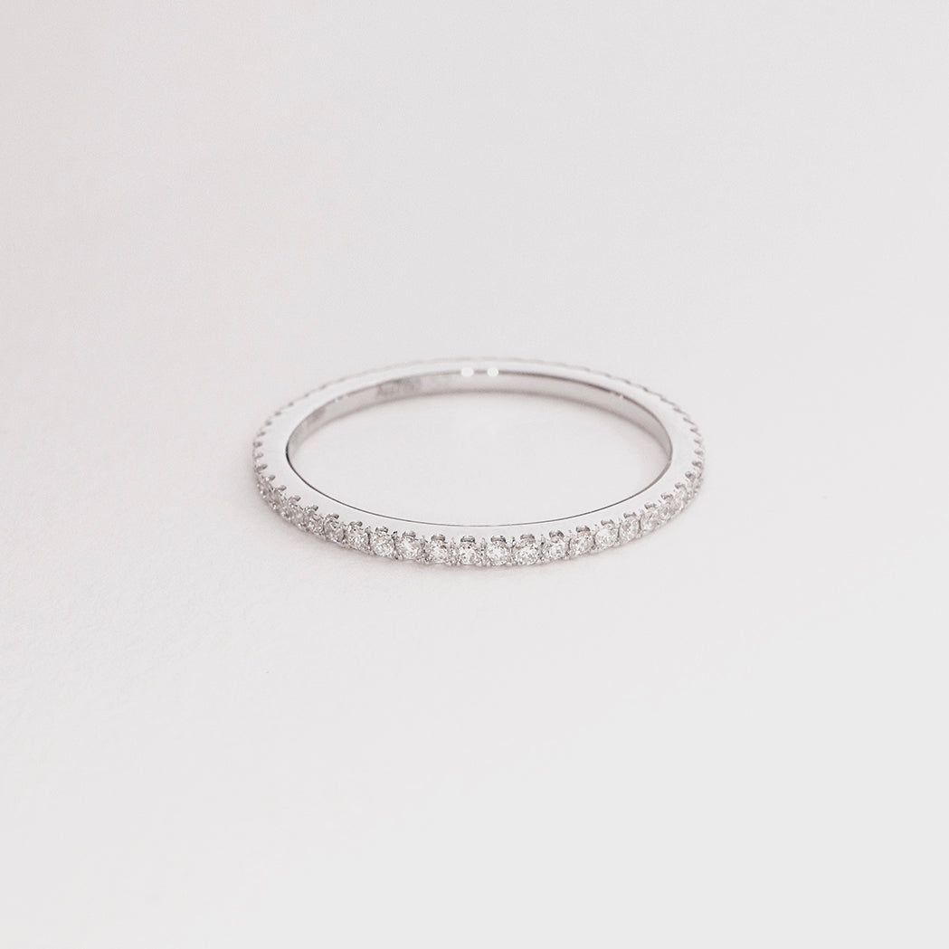 Ring Eternity - Gold & Diamanten 0.25 ct - Ganze Tour