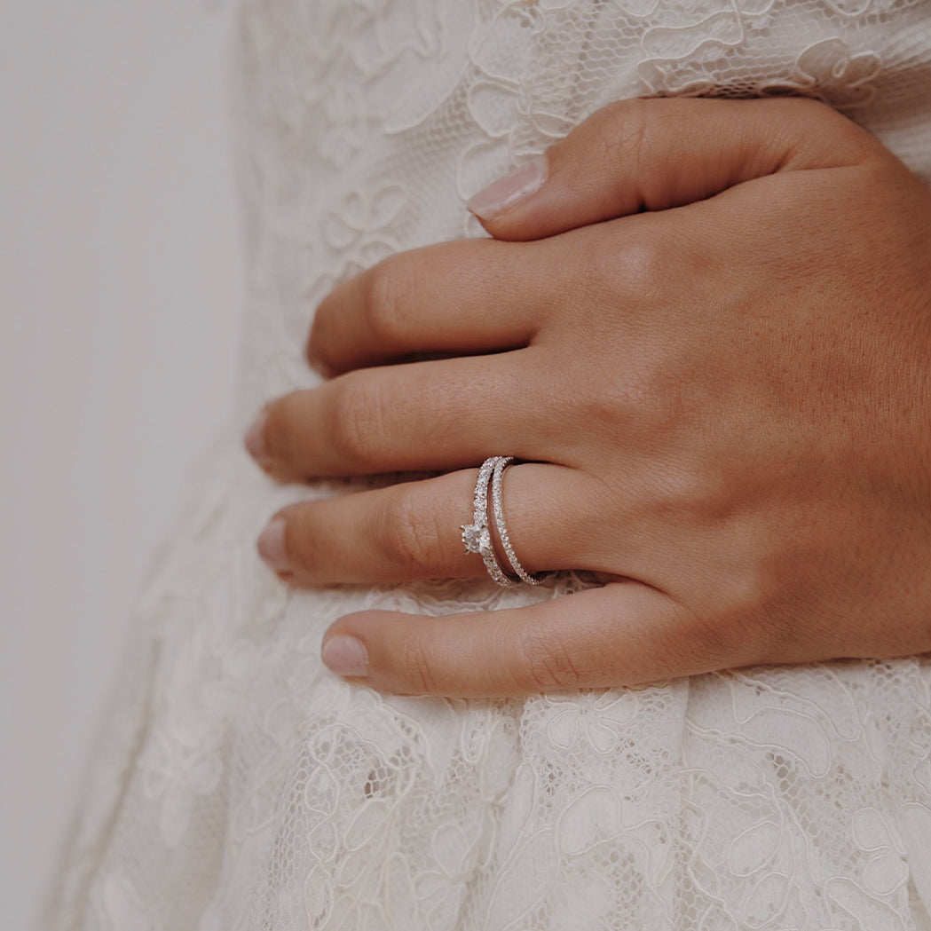 Eternity Ring - Gold & Diamonds 0.25 ct - Full round