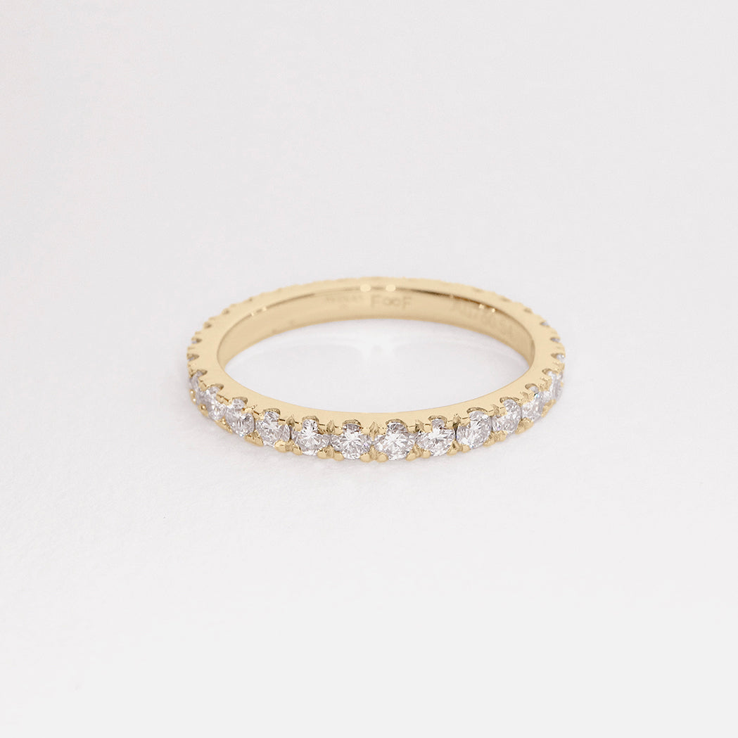 Eternity Ring - Gold & Diamonds 1 ct - Full round