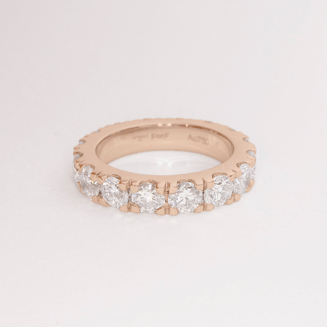 Eternity Ring - Gold & Diamonds 4 ct - Full round