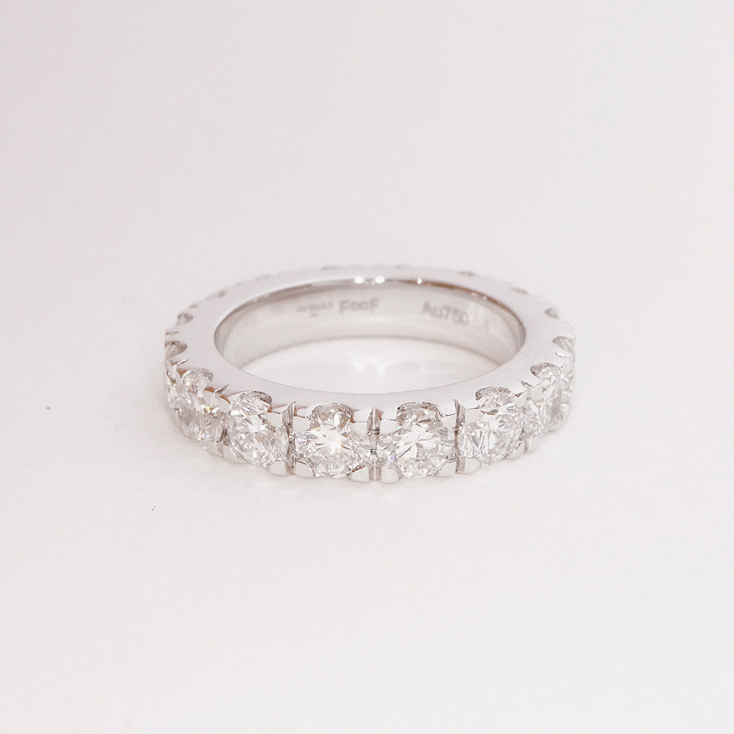 Eternity Ring - Gold & Diamonds 4 ct - Full round