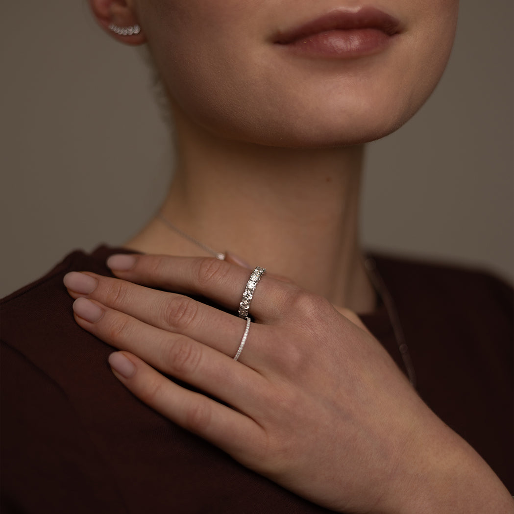 Ring Eternity - Gold & Diamanten 4 ct - Full Set