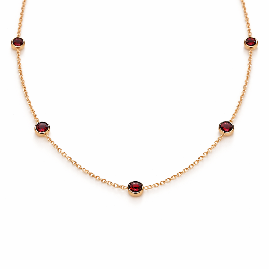 Collier Five Birthstone - Or & Pierre de naissance