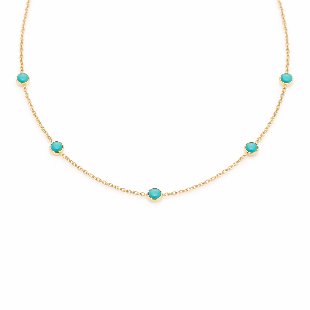 Collier Five Birthstone - Or & Pierre de naissance