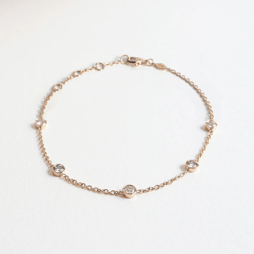 Gold & Diamanten "Five" Armband