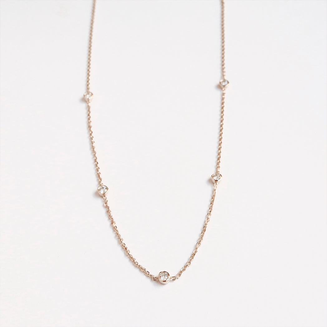 Gold & Diamanten “Five” Halskette