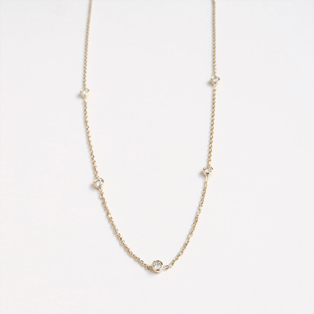 Collier Five Or & Diamants