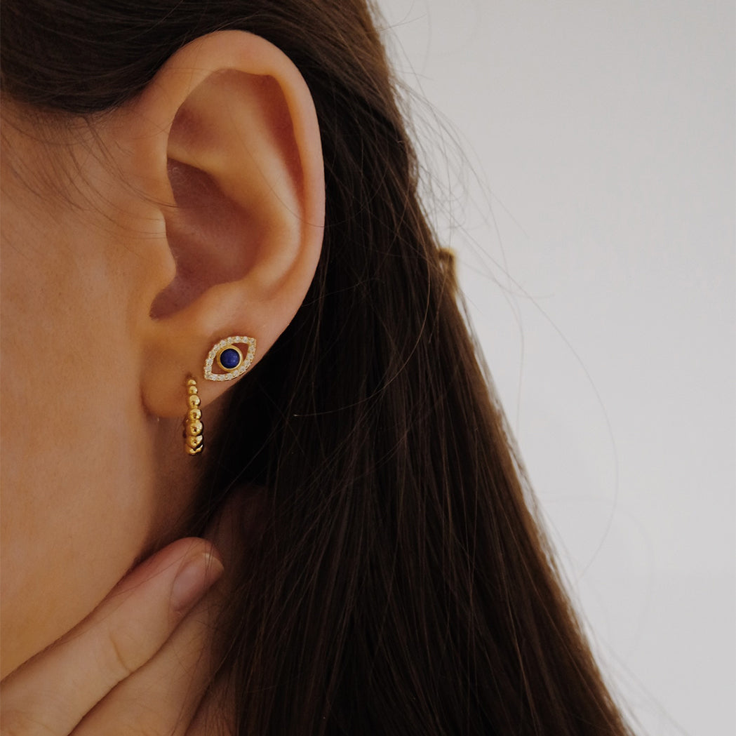Fortuna Stud Earrings - Lapis Lazuli