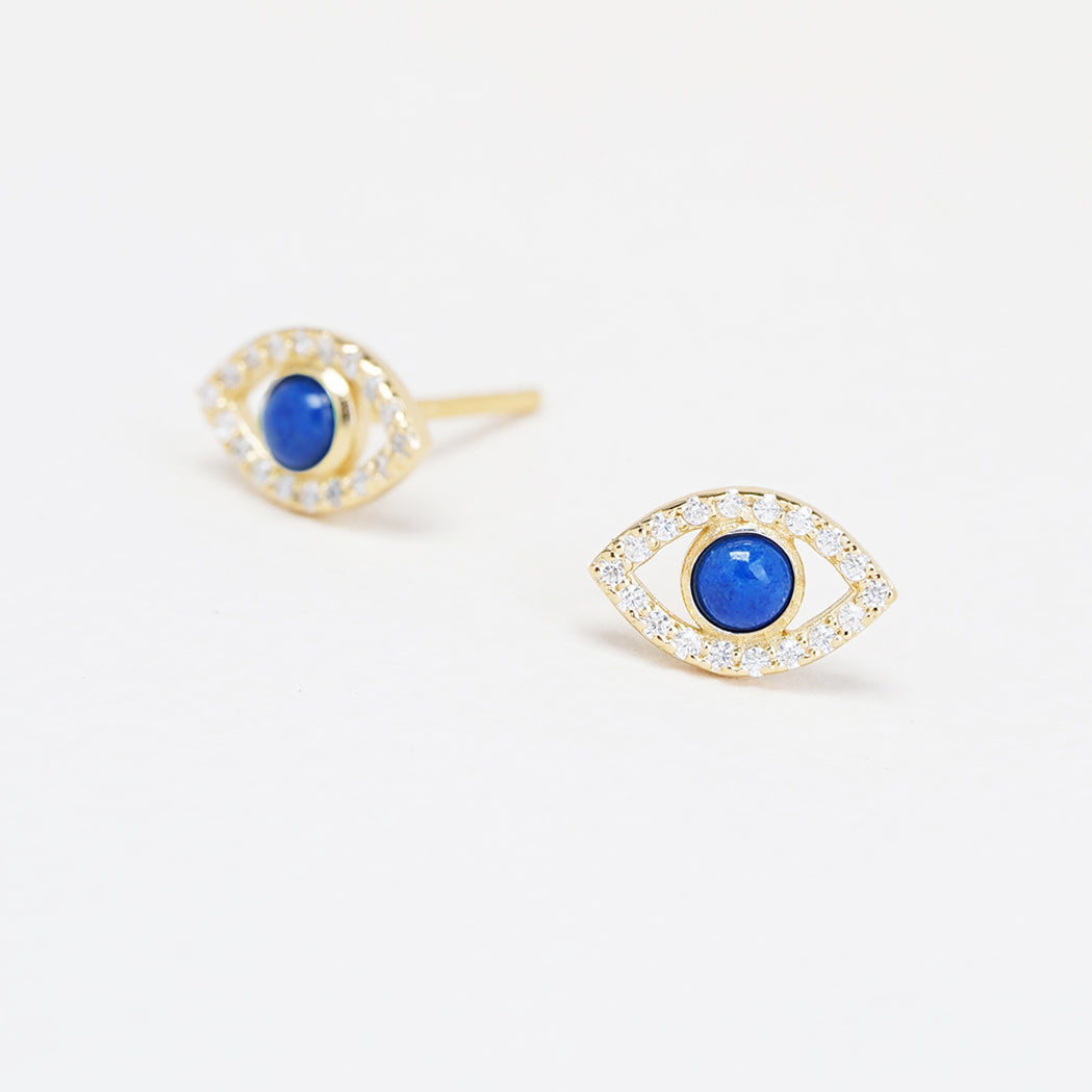 Fortuna Stud Earrings - Lapis Lazuli