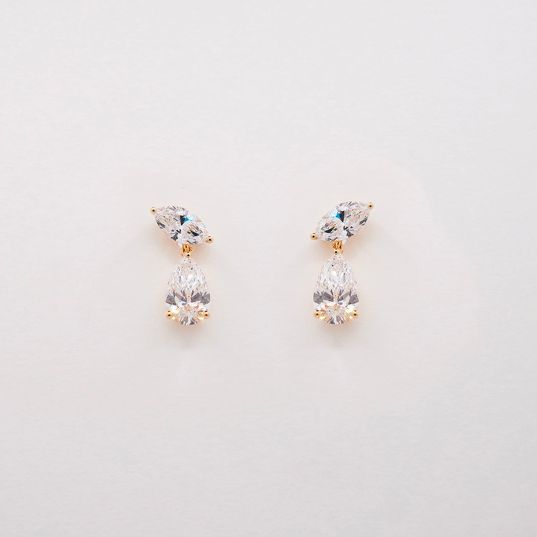 Glint Ohrringe – Gold & Diamanten (4.5 Karat)