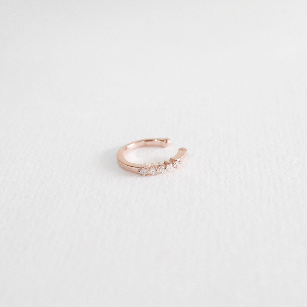 Gold & Diamanten Ear Cuff