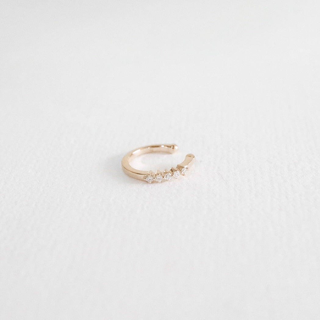 Gold & Diamanten Ear Cuff