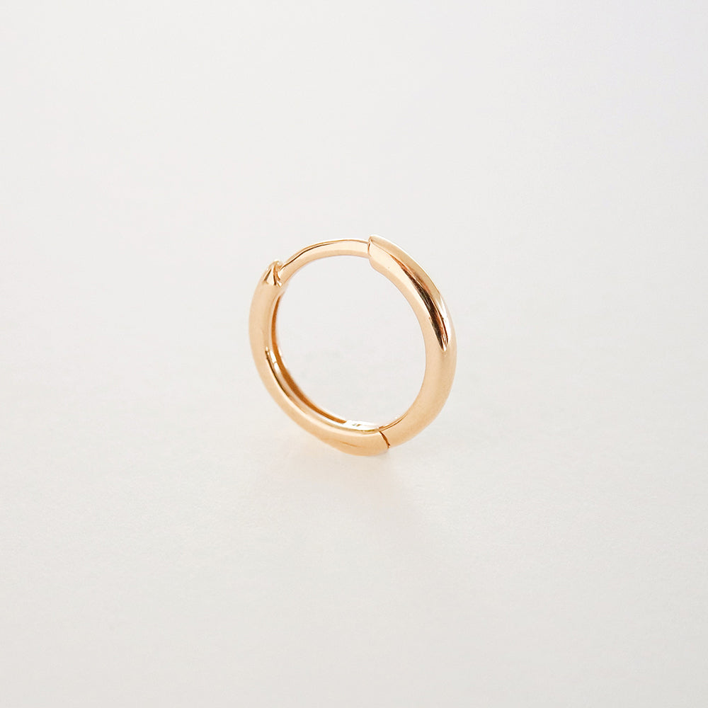 Single Gold Classic Hoop - 10 mm