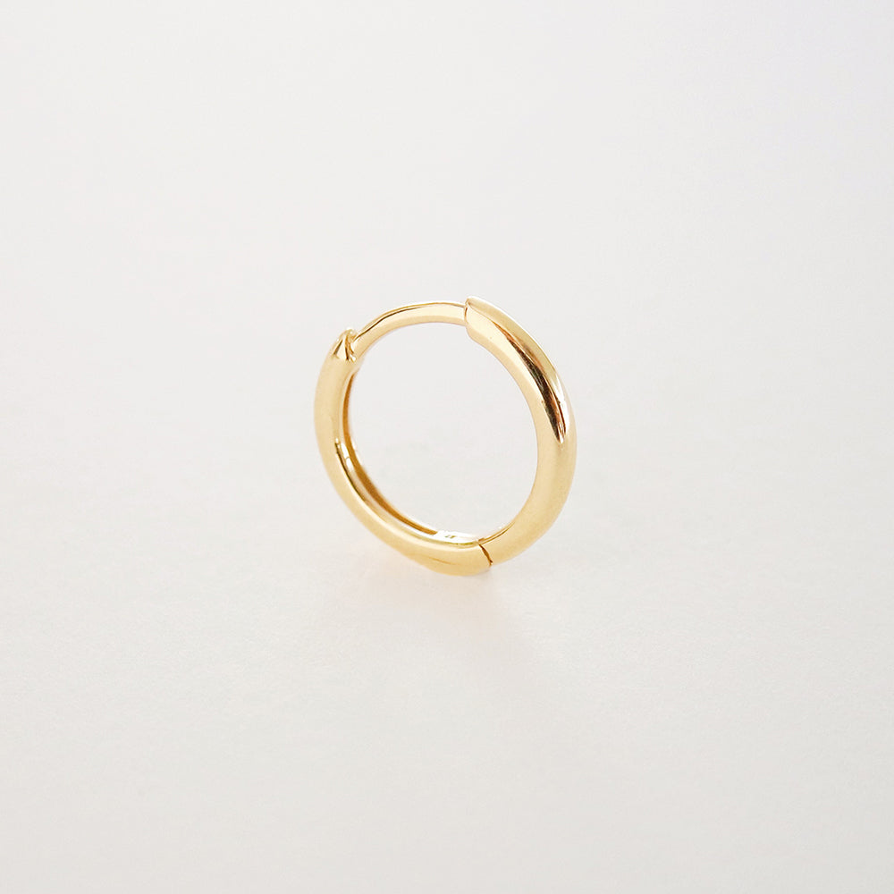 Single Gold Classic Hoop - 10 mm