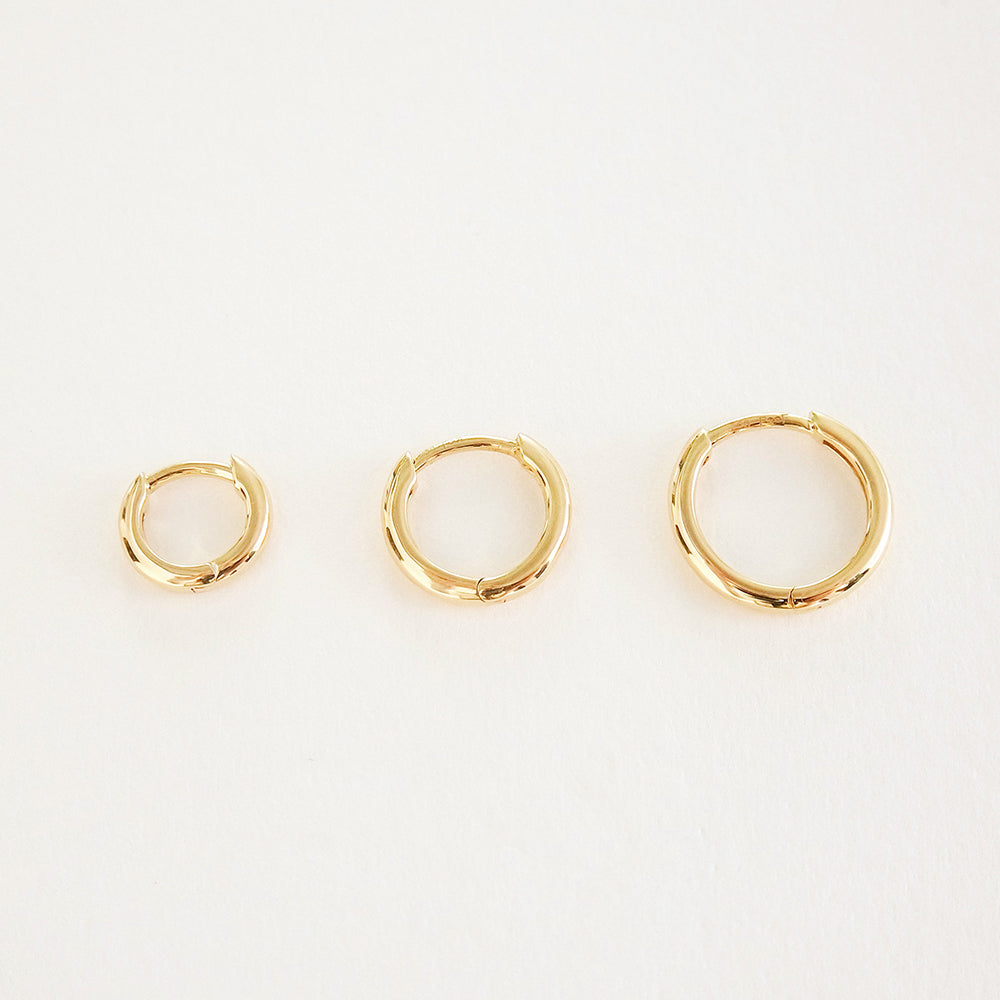 Single Gold Classic Hoop - 8 mm