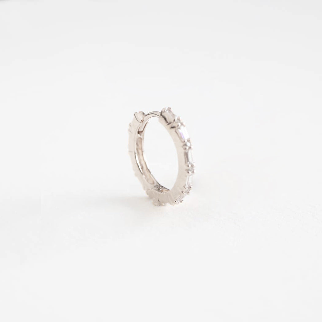 Baguette Hoop Earring - Medium