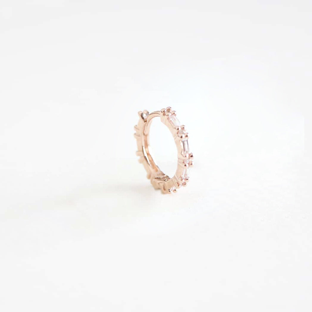 Baguette Hoop Earring – Small