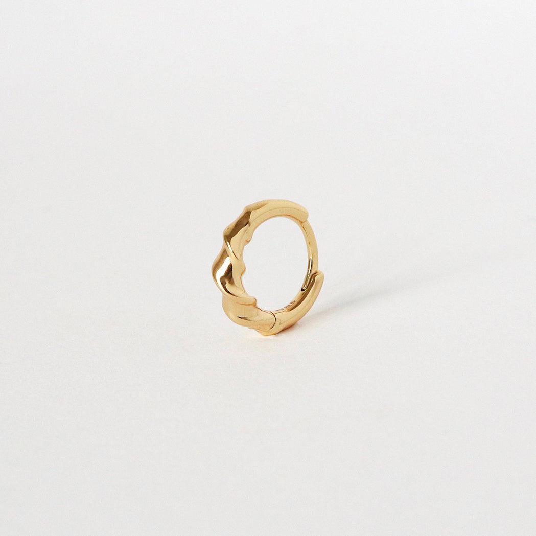 Irregular Twist Hoop Earring - By unit