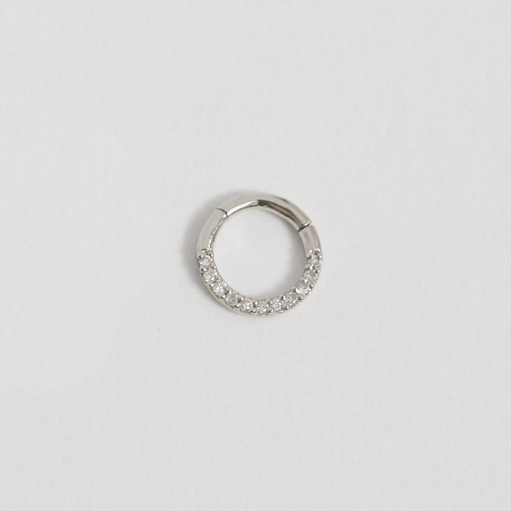 Piercing Clicker Jazz 6, 8,10 ou 12 mm en Or & Diamants