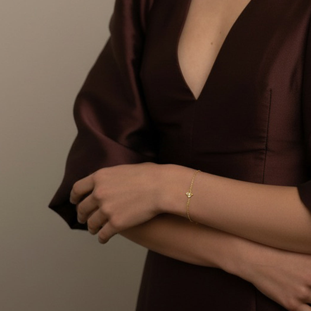 Armband Lily - Gold & Diamanten